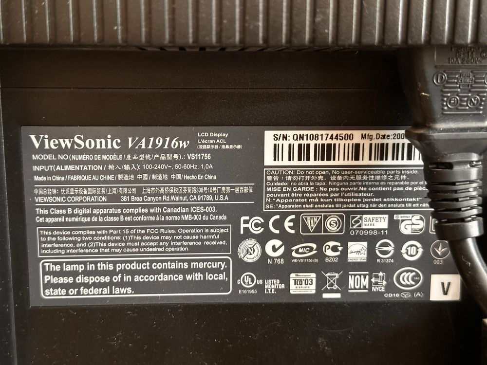 Монітор ViewSonic