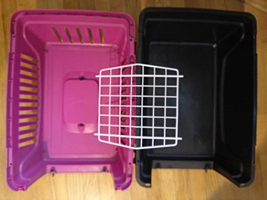 Переноска для собак та котів Ferplast Atlas 10 EL рожево-чорна до 5 кг