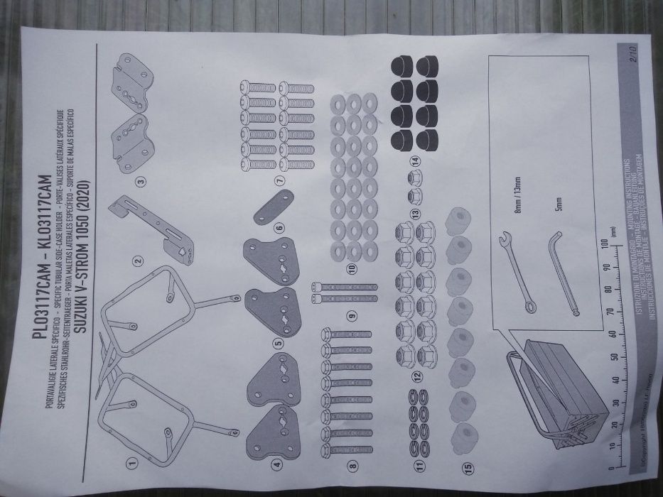 PLO3117CAM V-Strom 1050 (20) stelaż Suzuki Givi NOWY / PLO3117MK mokey