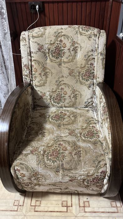 Розкладний диван + крісло