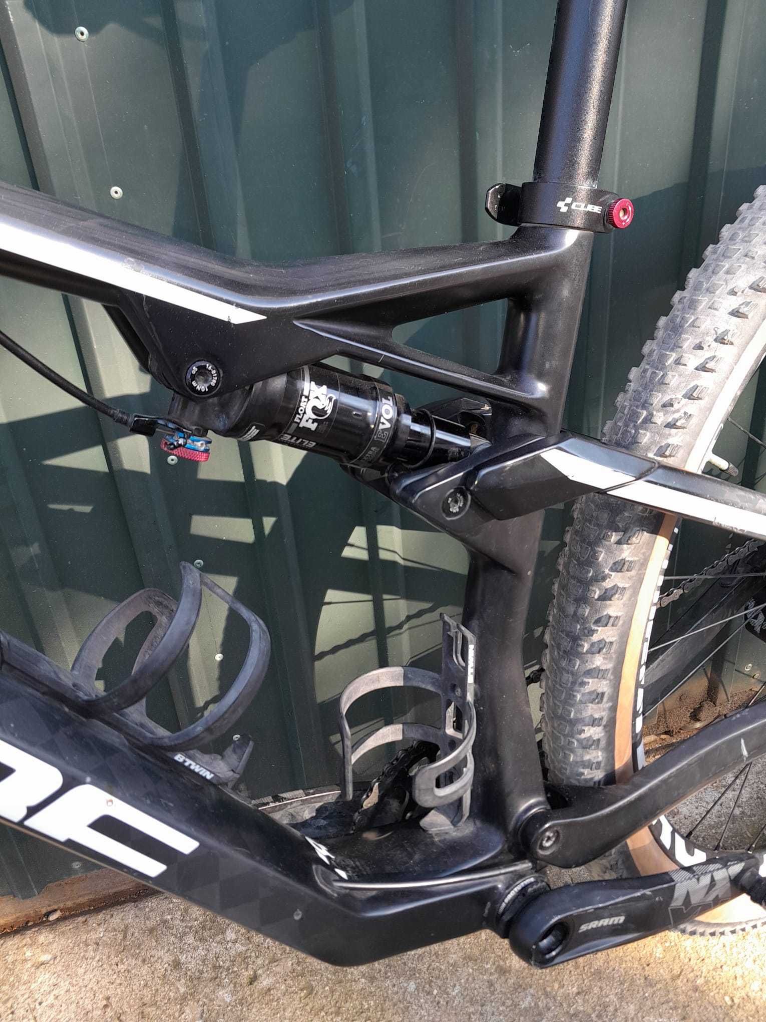 Bicicleta Cube Ams 100 c:68+Rolos de treino indoor horizontais DEUTER