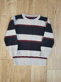 Sweter w paski ciepły c&a baby club r. 98