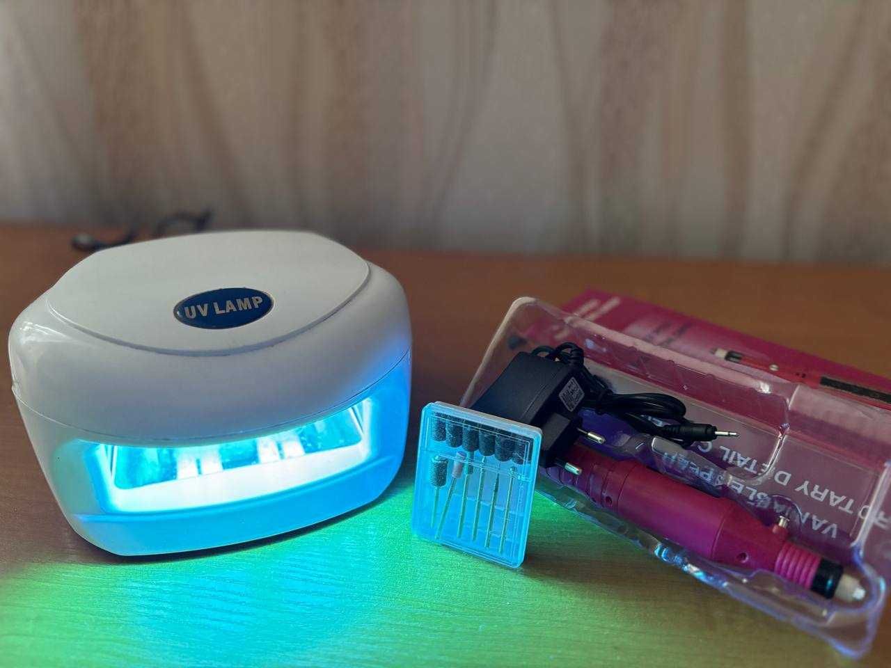 Лампа для сушки гель-лаку UV Lamp + подарунок