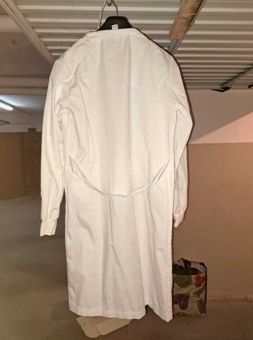 Bata branca para ciências/laboratório escola
