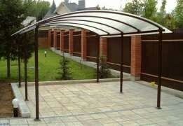 Навес. Навес из поликарбоната, профнастила.Для участка,сада и т.д.