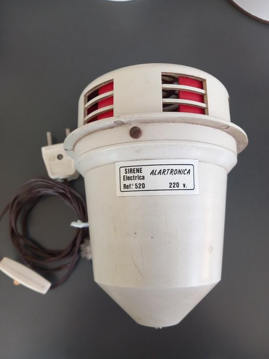 Sirene Elétrica Vintage 220V - Alartronica Ref. 520 (Antiga)