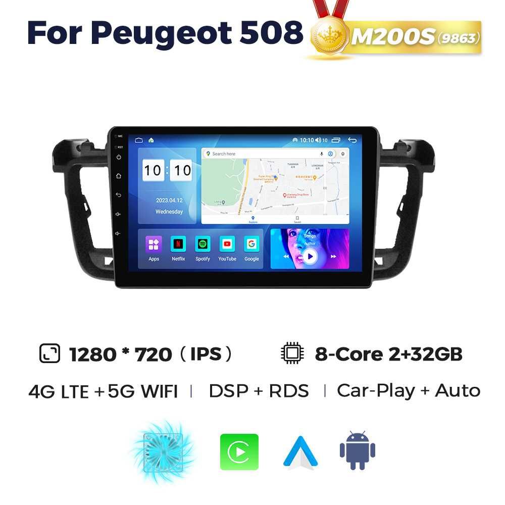 Штатна магнитола Peugeot 508 головний пристрій GPS навигация Пежо