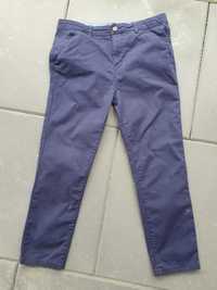 Granatowe chinosy spodnie chłopięce denim co. 164 cm