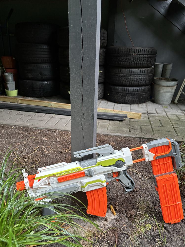 Nerf modulus nerf N-strike modulus esc-10 blaster,nerf storgarm i inne