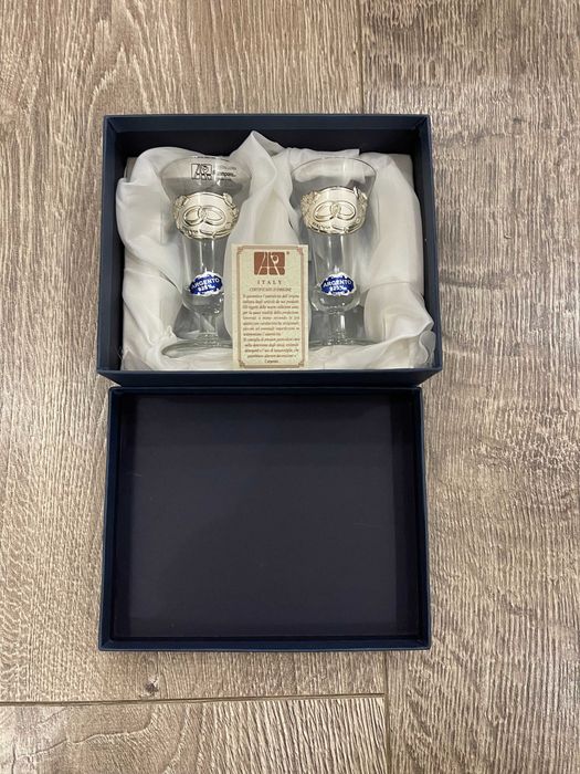 Рюмки срібло A.R. Argento Італія (подарунок на весілля\річницю)