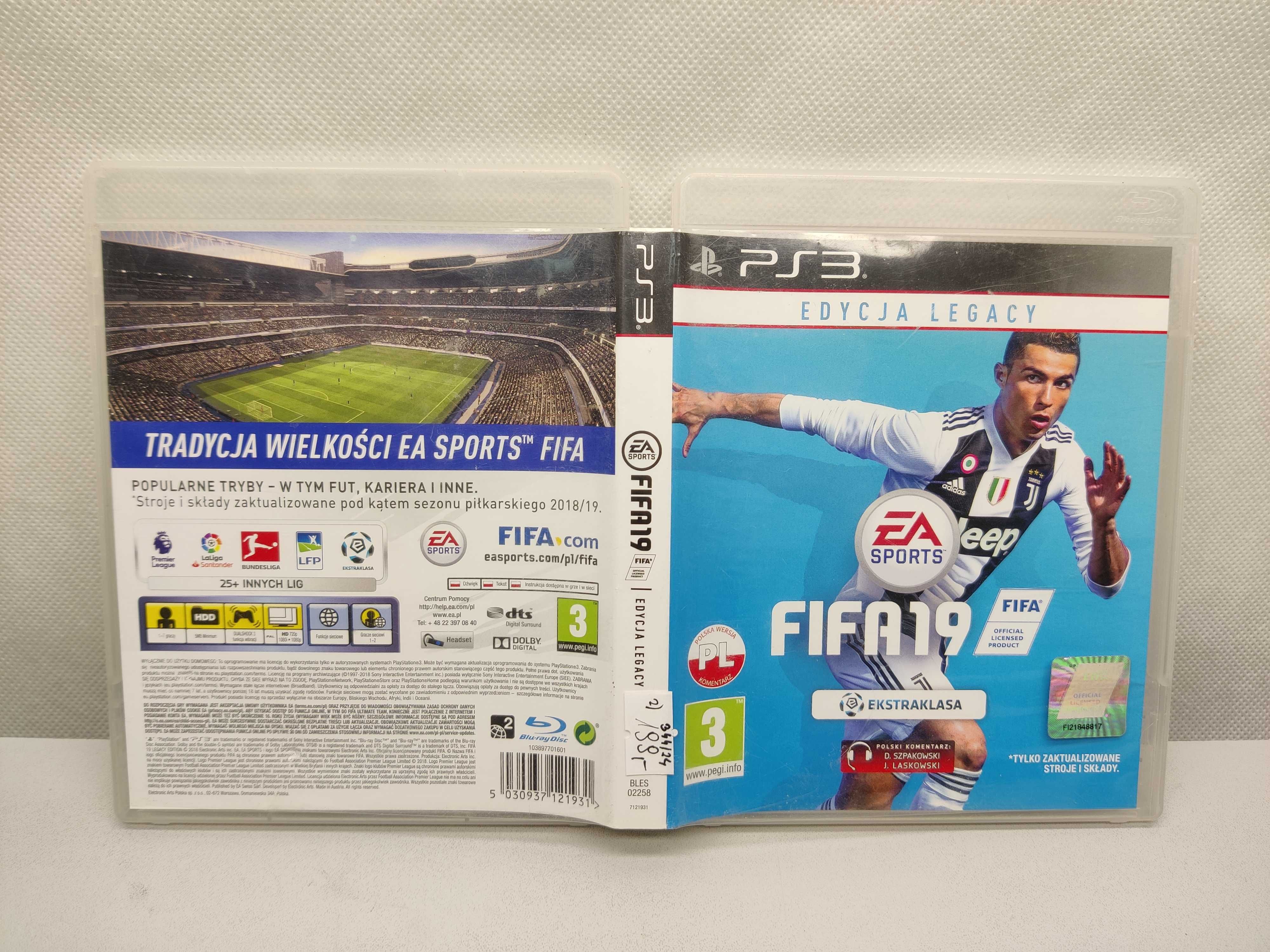 Fifa 19 PS3 Polska wersja językowa; Madej S.C. Igielna Jasło