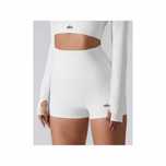 Шорти Alo Yoga Tight Fitting Ribbed Shorts White 001-WT