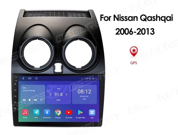 Radio Navi NISSAN QASHQAI  Android GPS stacja multimedialna