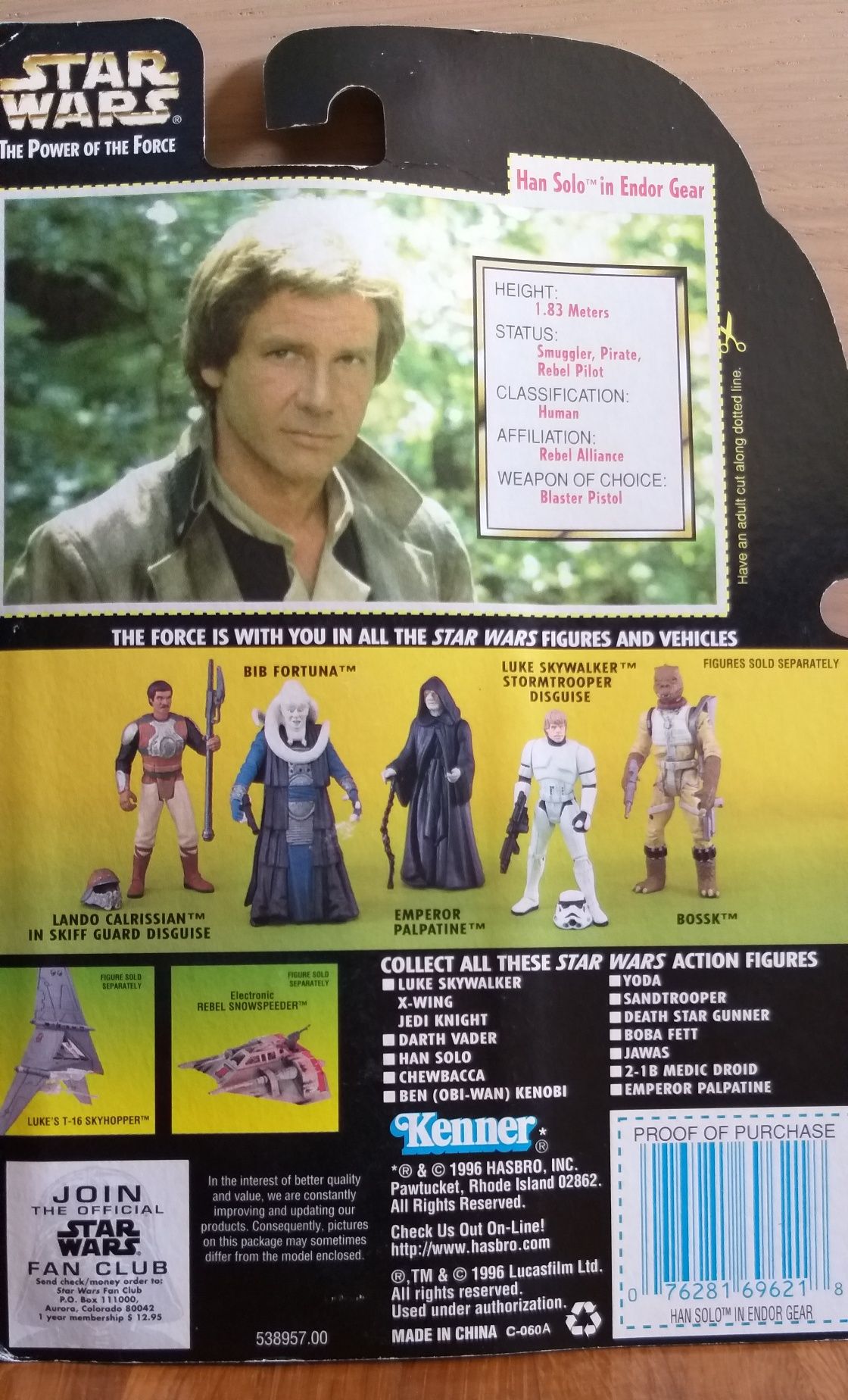 STAR WARS - The Power of the Force - Tonka Kenner Hasbro (anos 90)