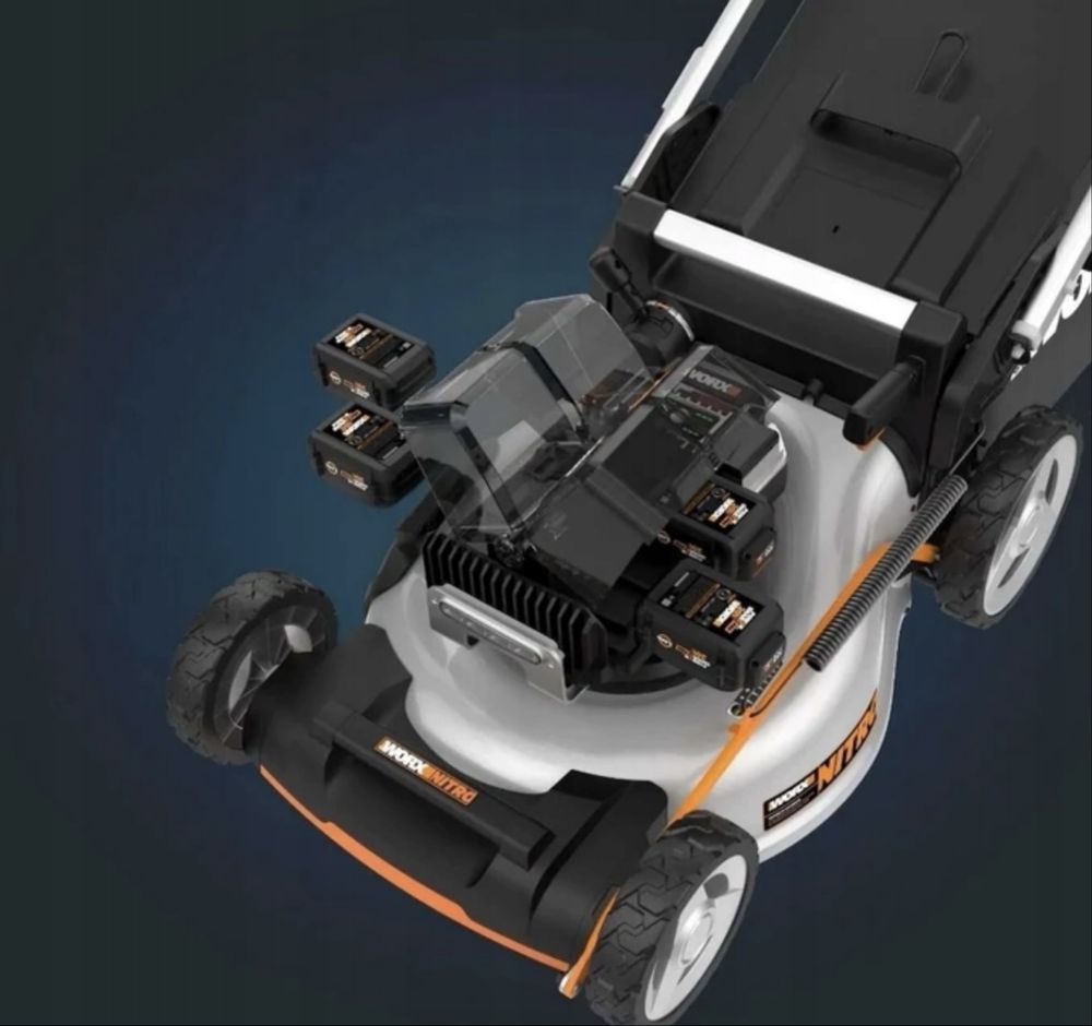 Kosiarka akumulatorowa z napędem Worx WG761E 51cm 80V 4x4Ah 70l