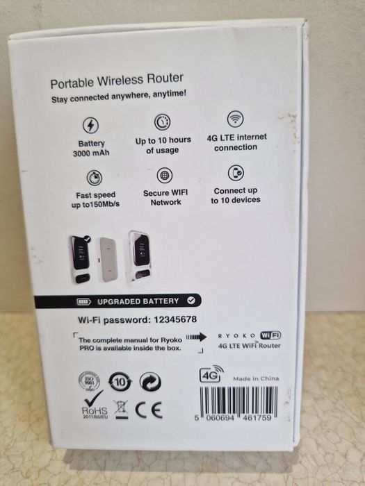 Беспроводной 4g lte wi fi роутер Ryoko