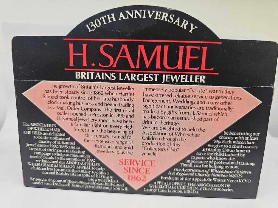Model kolekcjonerski Lledo „H. Samuel – 130th Anniversary”