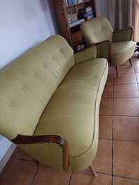 Stylowy komplet sofa + fotele