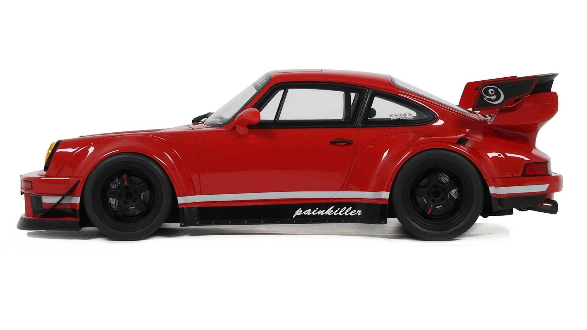 1:18 GT Spirit Porsche 911 (964) RWB Rauh-Welt Body Kit Painkiller red