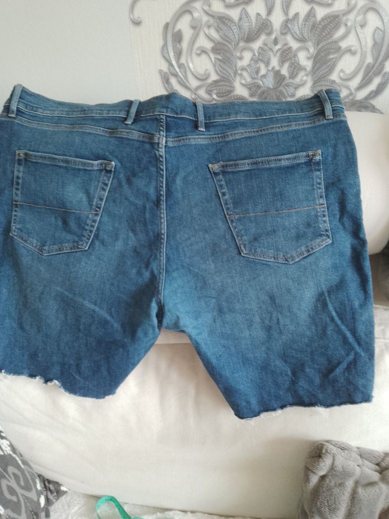 Spodenki męskie jeans 44 pas 120 cm