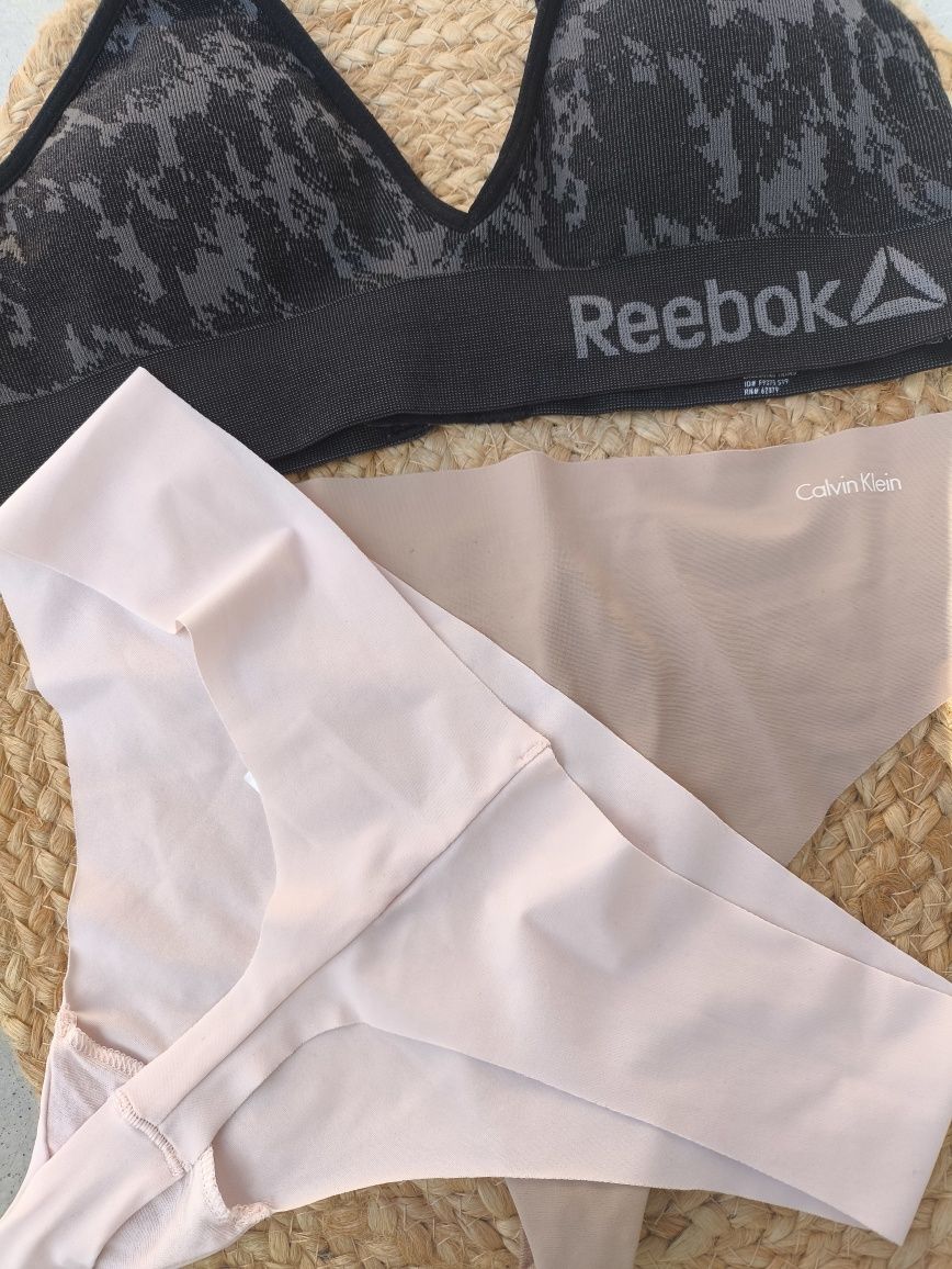 Stringi CK Calvin Klein M nowe dwie sztuki cieliste bezszwowe