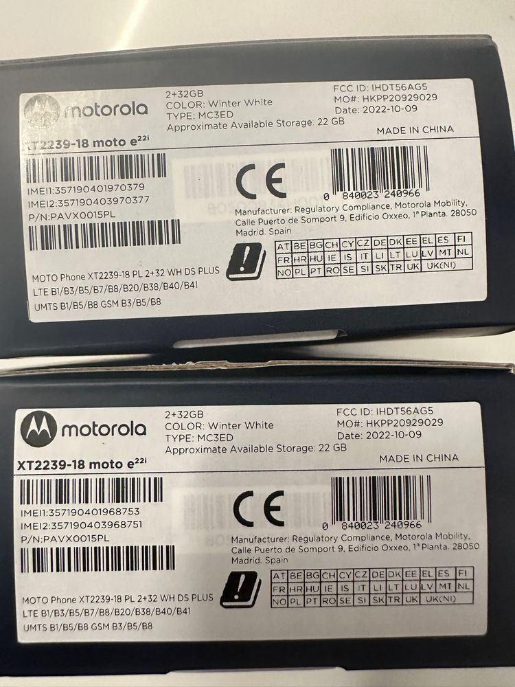 Sklep Nowy Telefon Motorola Moto e22i Gwar 24M