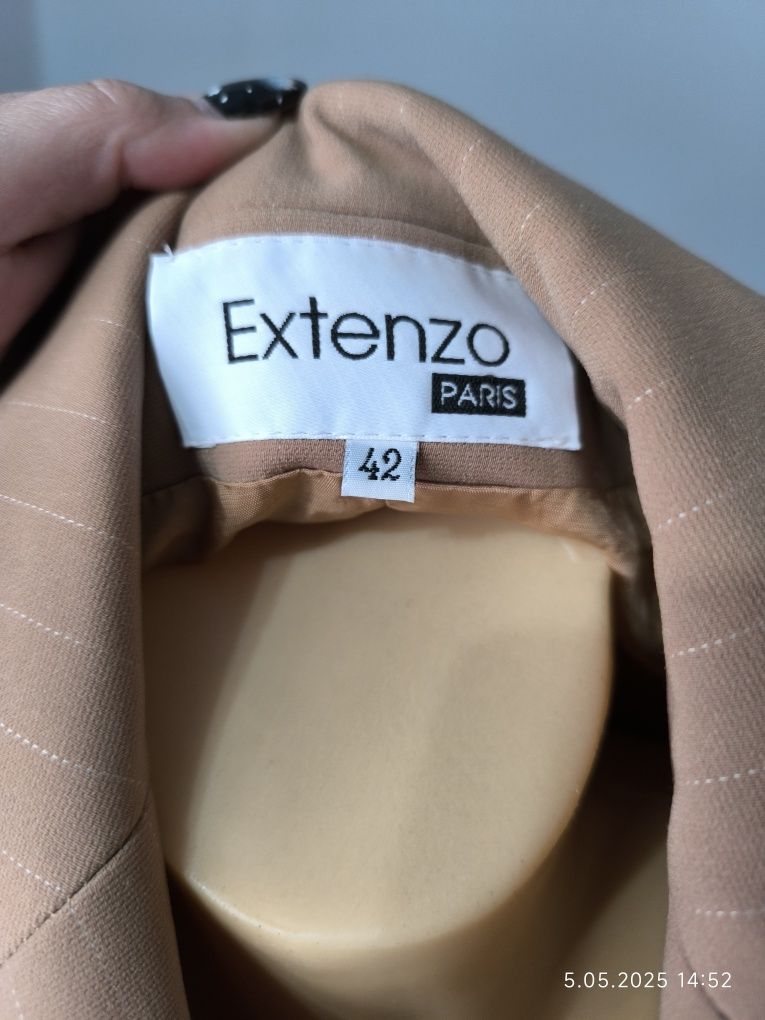 Marynarka 12 L 14 xl żakiet blezer camel krótki elegancki codzienny