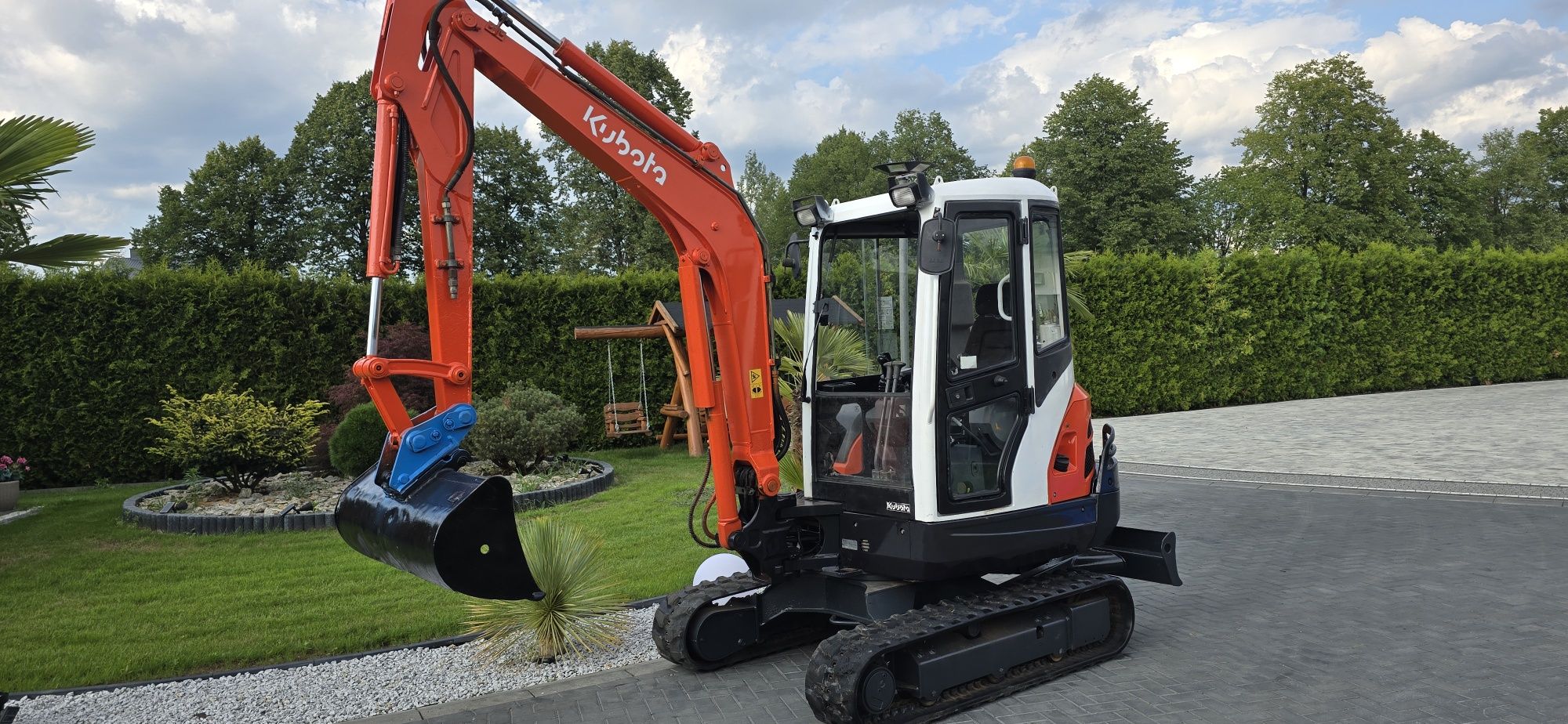 Minikoparka kubota 3.2 Niemcy! Mocna Maszyna Long Ramie