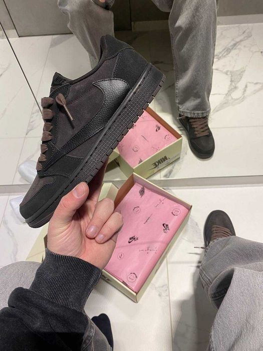 Кросівки Nike Air Jordan Low x Travis Scott Brown premium