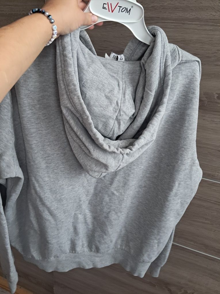 Czarne spodnie jeansy baggy Bershka bluza gratis (patrz wymiary)