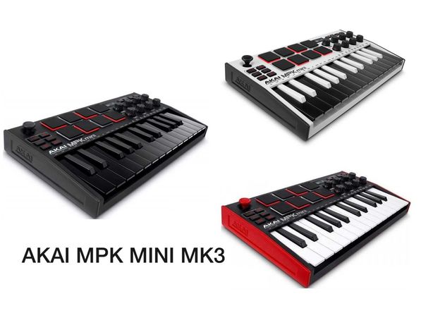 Midi міді миди клавіатура AKAI MPK MINI MK3 Black White NEW внаявності