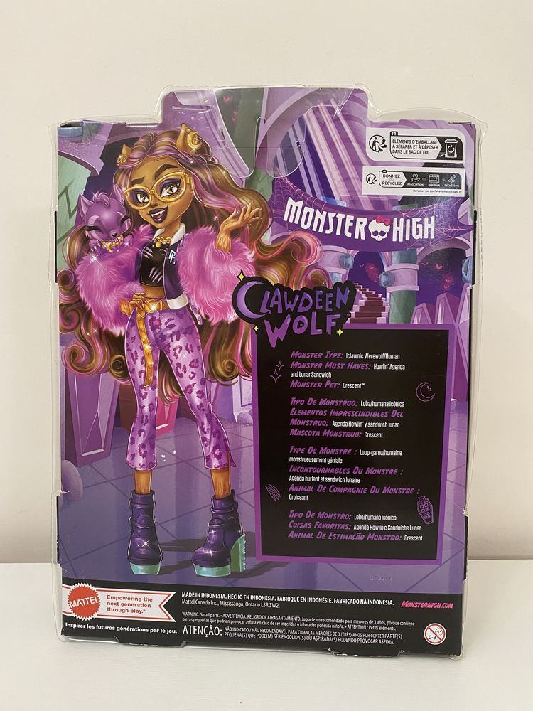 Лялька Monster High Clawdeen Wolf Клодін Вульф