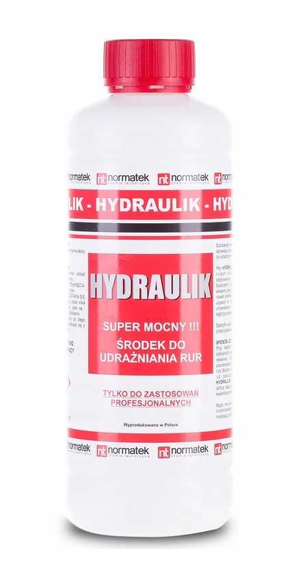 HYDRAULIK środek do udrażniania rur 1L 1 SZT.BARDZO MOCNY