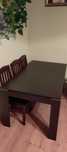Stół Forte Orchid BRW Wenge rozkładany 160x90 lub 206x90
