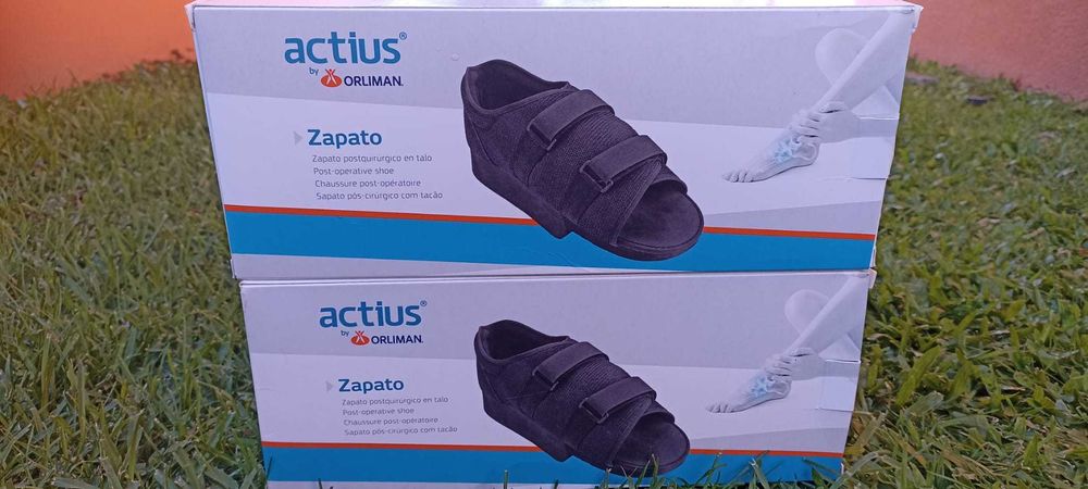 Sapato pós-cirúrgico com Tacão Actius (Tamanho S)