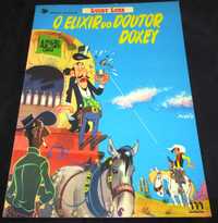 Livro BD O Elixir do Doutor Doxey Lucky Luke Meribérica 1ª edição
