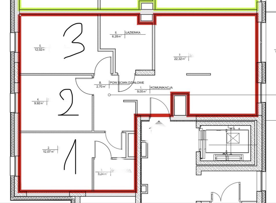 Wynajmę NOWY gabinet w lokalu 80 m² – CENTRUM Rzeszowa. Bulwary