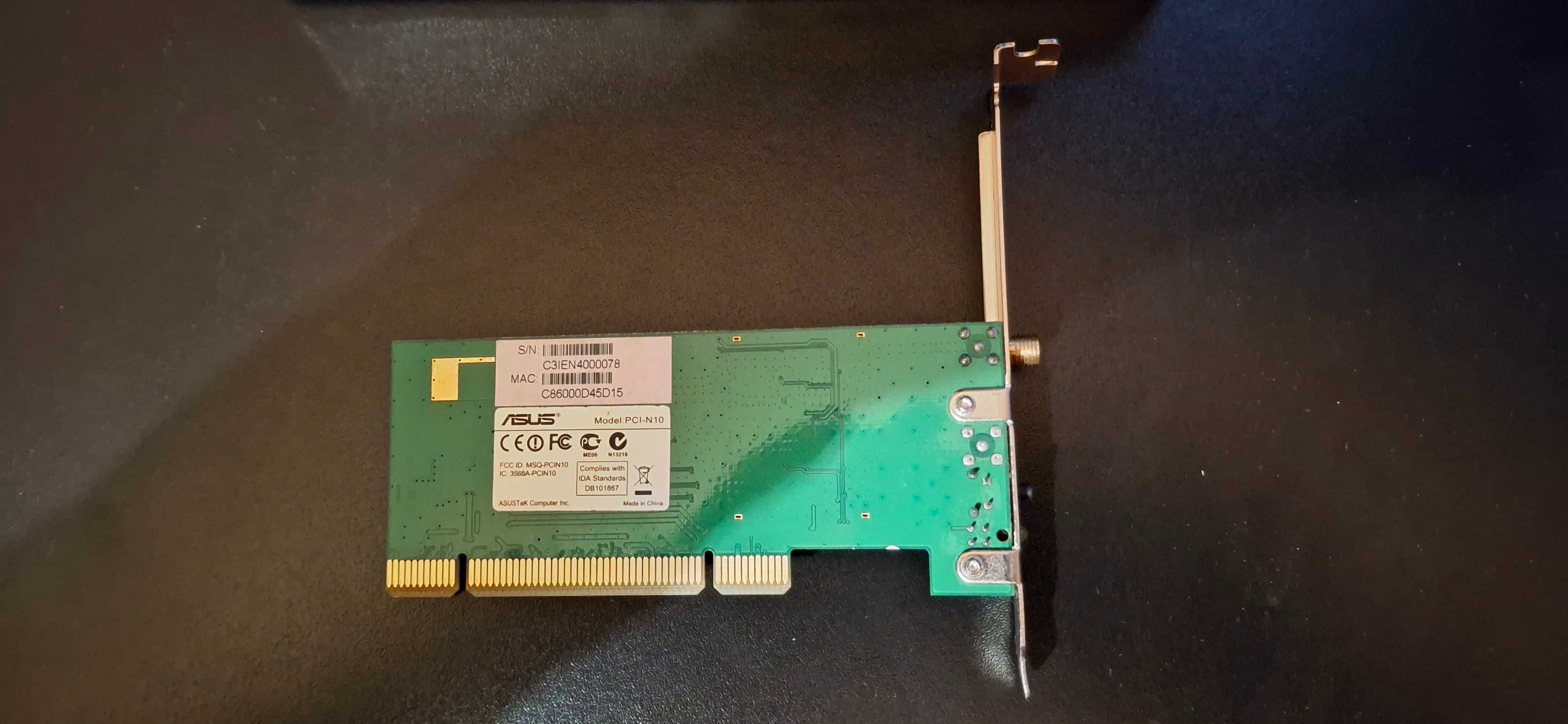 Asus PCI-N10 PCI Adapter Wireless-n 150mps (wps + ap)