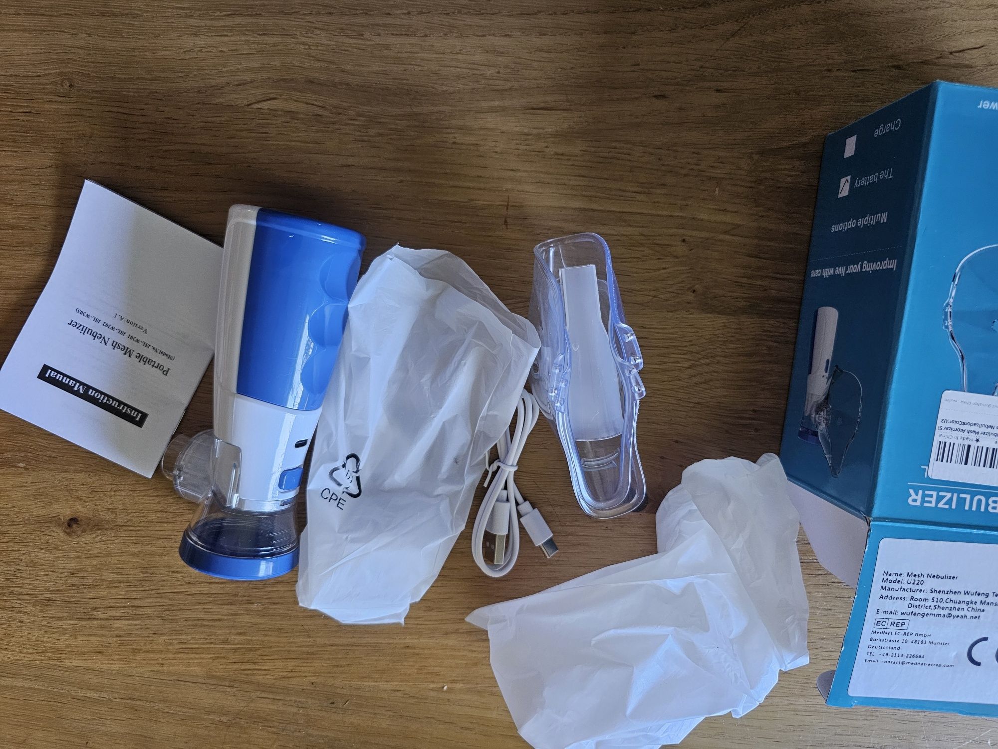 Nebulizator mini mesh dla dzieci i dorosłych