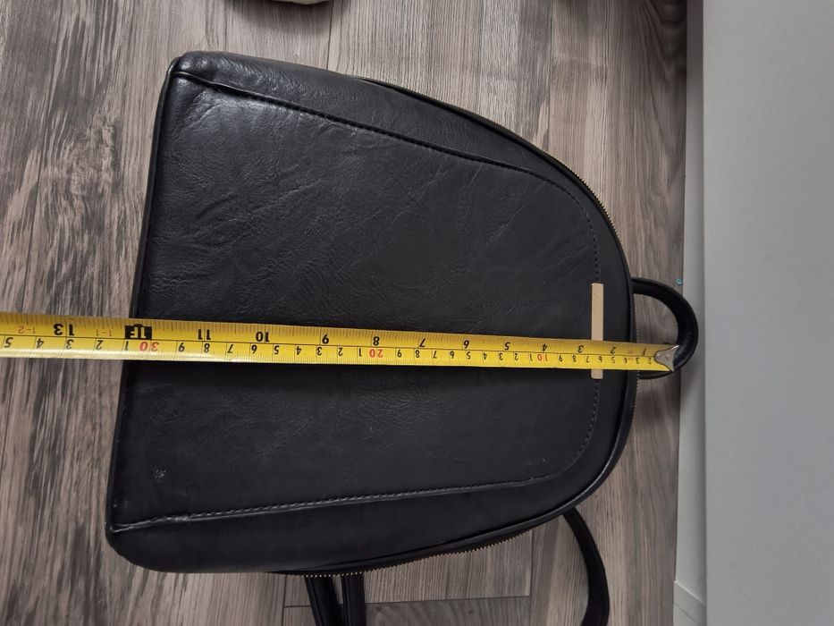 Plecak czarny skóra ekologiczna