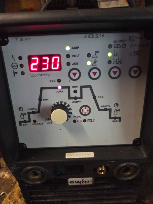 ewm tetrix 230 dc spawarka tig plus uchwyt i masa, stan bdb