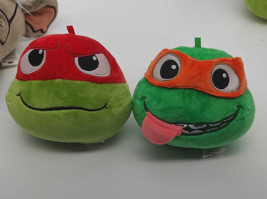 Maskotka figurka gniotka wojownicze żółwie ninja Miraball ZESTAW