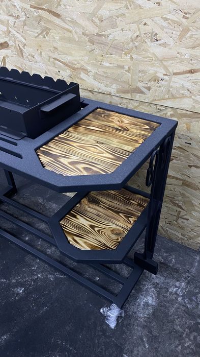 Преміальний лофт мангал 3мм з дровником | Ручна робота гарантія 15 р.