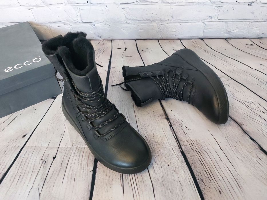 Зимові чоботи Ecco Ukiuk з нат хутром 37, 39 рр