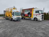 Transport maszyn Usługi transportowe Laweta Pomoc drogowa