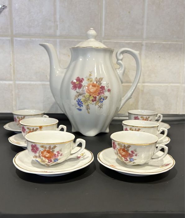 Serwis 6 osob do kawy mocca Ćmielów