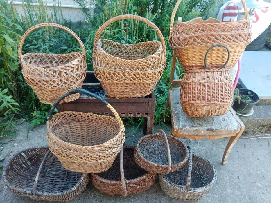 Корзина, лукошко плетенное из лозы
