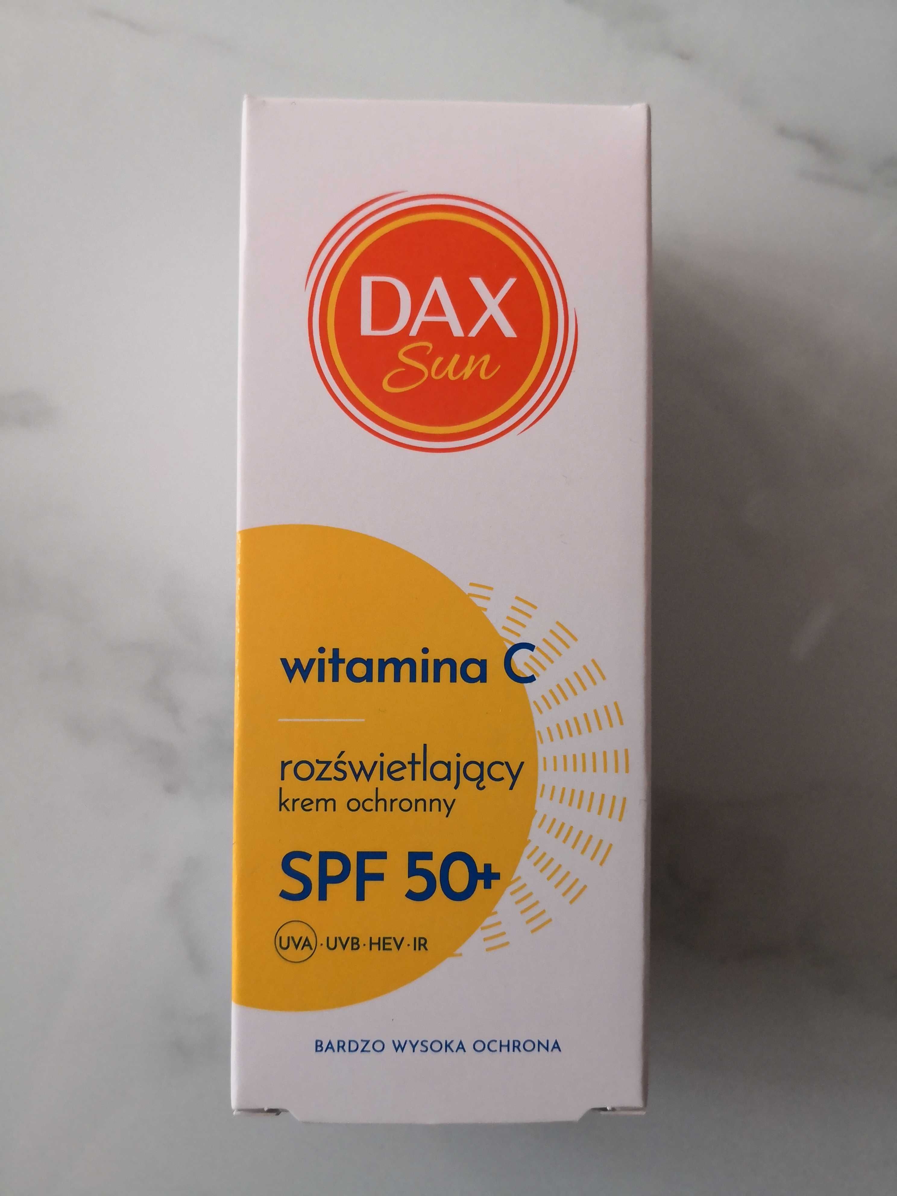 Dax Sun Rozświetlający krem ochronny z witaminą C SPF 50+ UVA UVB IR