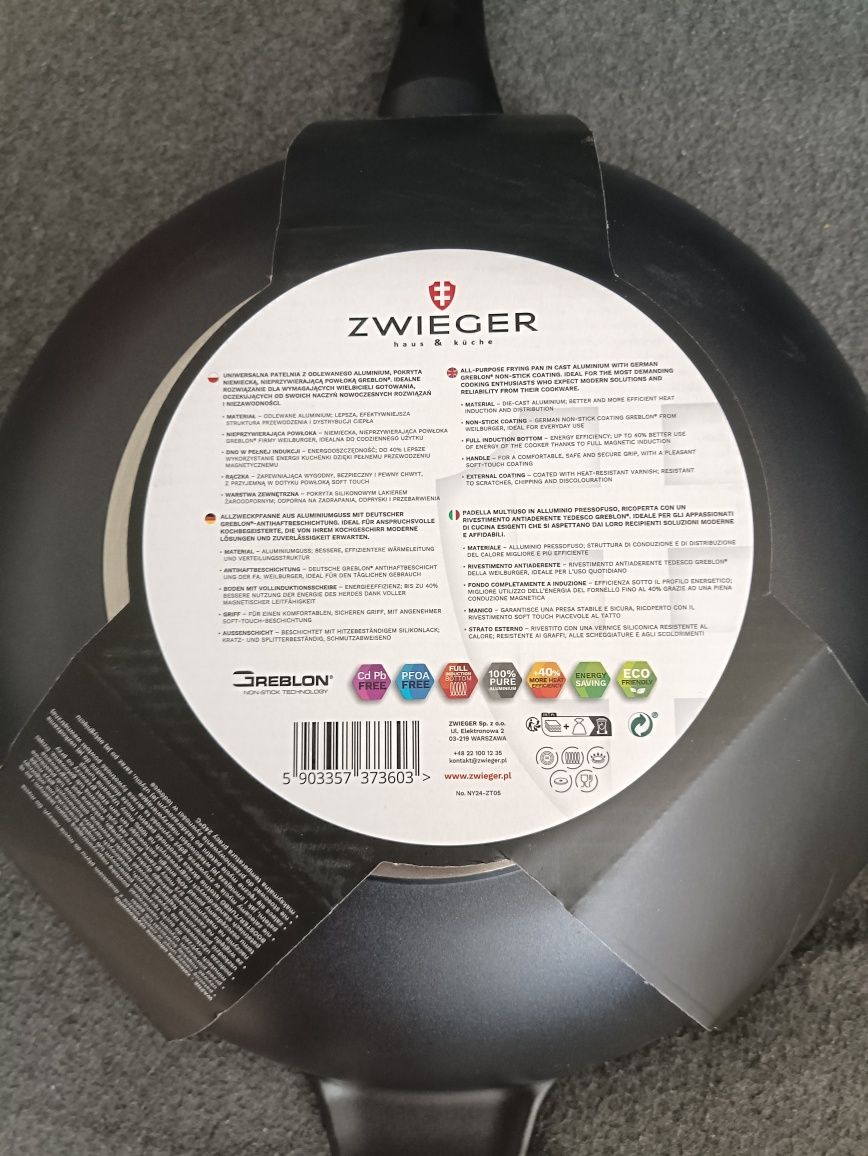 Patelnia Wok 32 cm Black Stone Zwieger