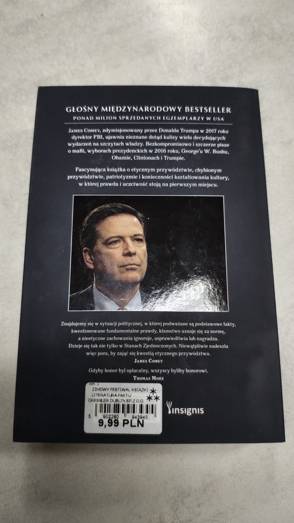 Wyższa lojalność. Prawda, kłamstwa i przywództwo. James Comey